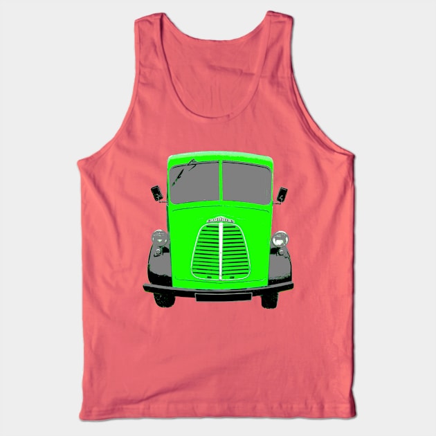 Morris 1950s classic van green Tank Top by soitwouldseem